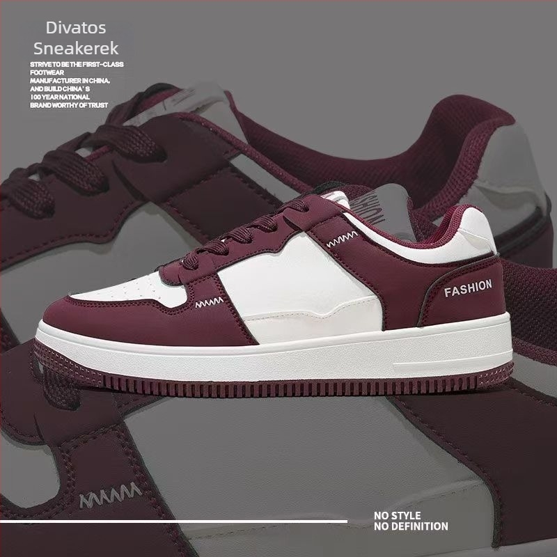 Férfiak számára tavaszi casual sneaker vastag talppal, légáteresztő hálós belsővel, PU felsőrész, alacsony fazon, kerek orrú, mindennapi viselet