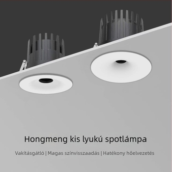 Új keret nélküli LED downlight mikrolyukas kialakítással, beépített fókuszált világításhoz