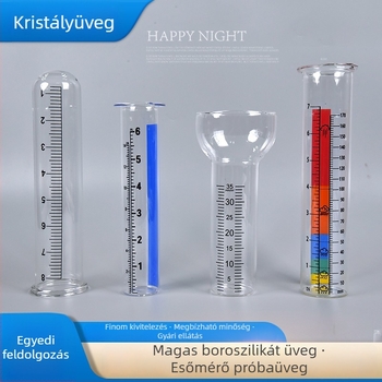 Átlátszó boroszilikát üvegből készült gyertyatartó, próbatubus formájú, minimalisták modern dizájn, kreatív ajándék