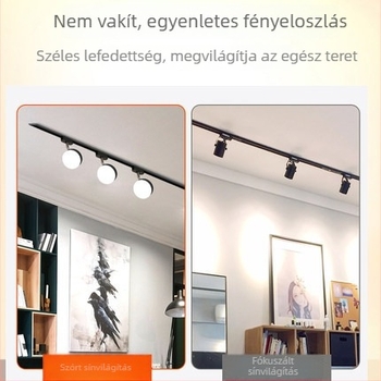 LED sínvilágító spot ruházati boltokhoz és stúdiófényhez