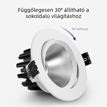 LED anti-reflexiós mennyezeti spot COB beépített, nappaliba