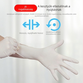 Fangcaodi egyszer használatos nitril kesztyűk, vékonyak és szoros illeszkedésűek, háztartási konyhai feladatokra, tisztításra, mosásra és edények mosogatására