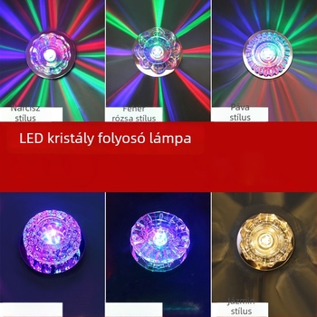 LED beépített kristálytubusos downlight nappalira és folyosóra