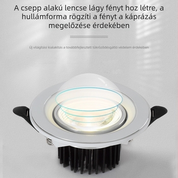 Rainbow Hill beépített LED spotlámpa otthoni nappaliba, 2025-ös új modell, ultra vékony downlight és TV-fali világítás