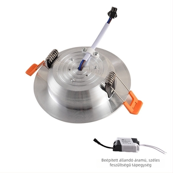 LED mennyezeti downlight, beépített, hengeres, méretek 2,5/4/6 hüvelyk, szállodákhoz, vékony ház