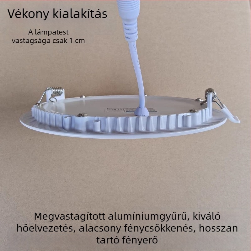 Szuper vékony LED beépíthető mennyezeti downlight hordó alakú dizájnnal