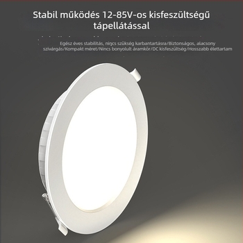 12–24–36 V LED alacsony feszültségű beépített mennyezeti downlight hangvezérléssel és mikrohullámú radar szenzorral