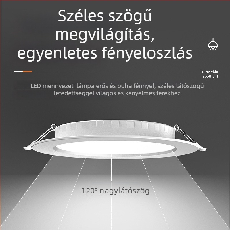 12–24–36 V LED alacsony feszültségű beépített mennyezeti downlight hangvezérléssel és mikrohullámú radar szenzorral