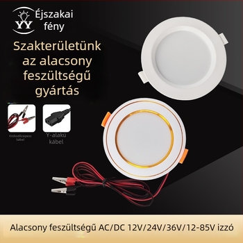 DC alacsony feszültségű LED mennyezeti lámpa, 12V, klipszes rögzítés, vészvilágítás áramszünet esetén