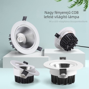 COB LED mennyezeti rejtett spotlámpák vitrínéhez, anti-glare falmosó világítás
