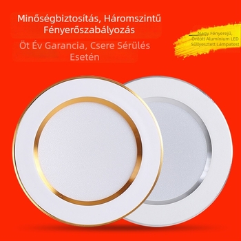 LED beépíthető mennyezeti downlight, 2,5/3,5/4/6 hüvelyk, 3W–18W, fehér és meleg fehér fény