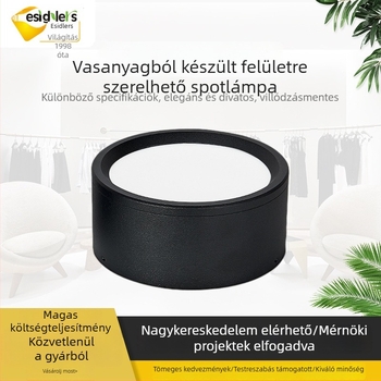 LED COB felületre szerelt downlight, kör alakú mennyezeti spot nappaliba, kiállítási terembe és szállodába