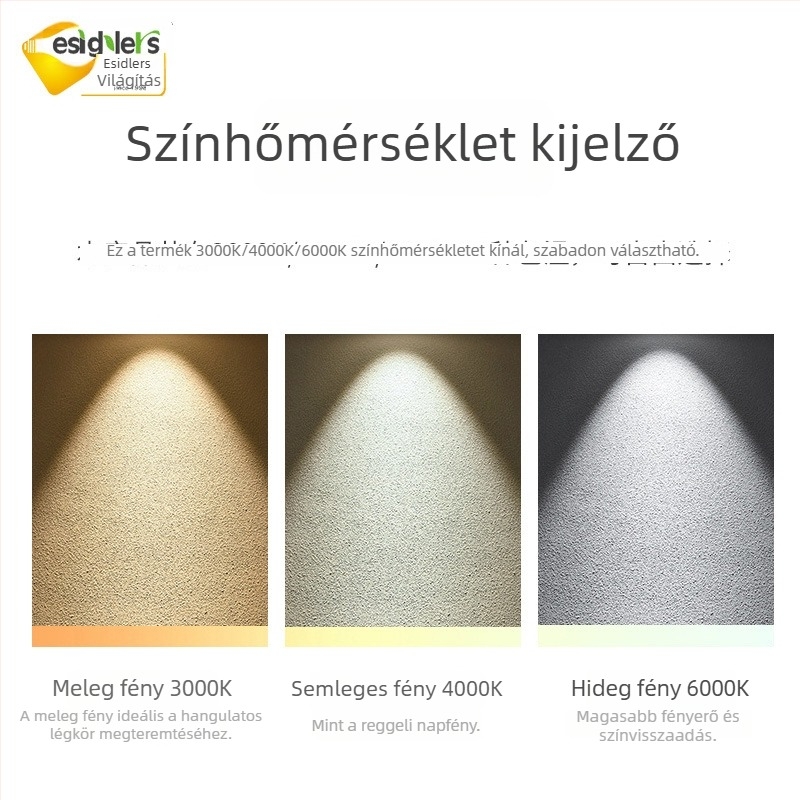 LED COB felületre szerelt downlight, kör alakú mennyezeti spot nappaliba, kiállítási terembe és szállodába
