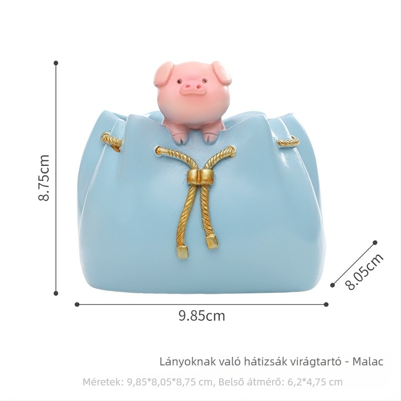 Karikatúra állat motívumú műgyanta szukkulens cserép – erkélyre és kertbe