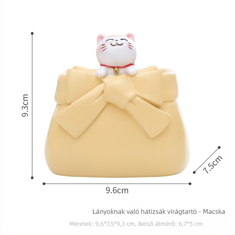 Karikatúra állat motívumú műgyanta szukkulens cserép – erkélyre és kertbe