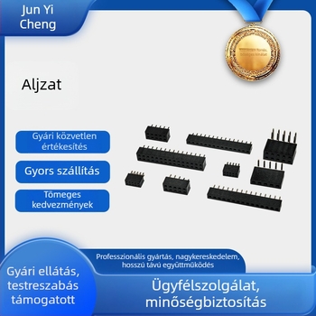 2,54/1,0/1,27/2,0 mm léptékű egyenes női csatlakozó, U-típusú és Y-típusú, dupla sor SMT