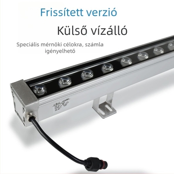 Nagy teljesítményű LED falmosó lámpa, kültéri vízálló, több színű udvari tájvilágítás és esküvői háttérvilágítás