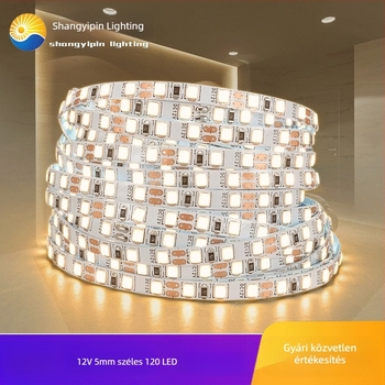 12V rugalmas neon LED-szalag 2835 LED-lapokkal vitrinek és tükrök világításához