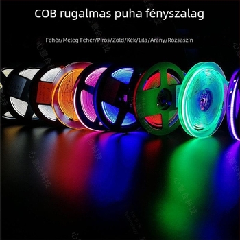 5V COB LED szalag, 320 LED, szélesség 5 mm/8 mm, vágásra alkalmas, egyszínű, csatornás világítás