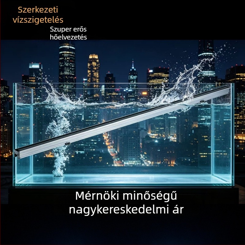 Kültéri LED Vonalfények, vízálló, külső vezérléssel, RGB fénycsövek, épület kontúr világítása