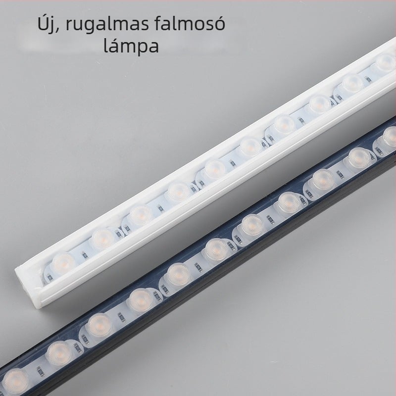 IP65 kültéri vízálló szilikon rugalmas lineáris LED-sáv, 24V, 48×2835 LED, CRI 90, 30° fény, háttérfal megvilágítás