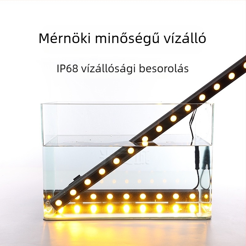 IP68 vízálló falmosó lámpa kültéri használatra, RGB külső falfény, alámerülő LED-szalag, hossz 1000 mm