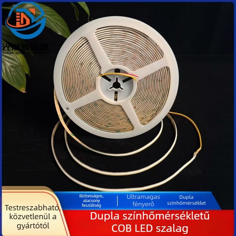 Cob LED-szalag, alacsony feszültségű, lineáris, beépített, öntapadós, 24V beltéri mennyezeti világítás a nappali számára