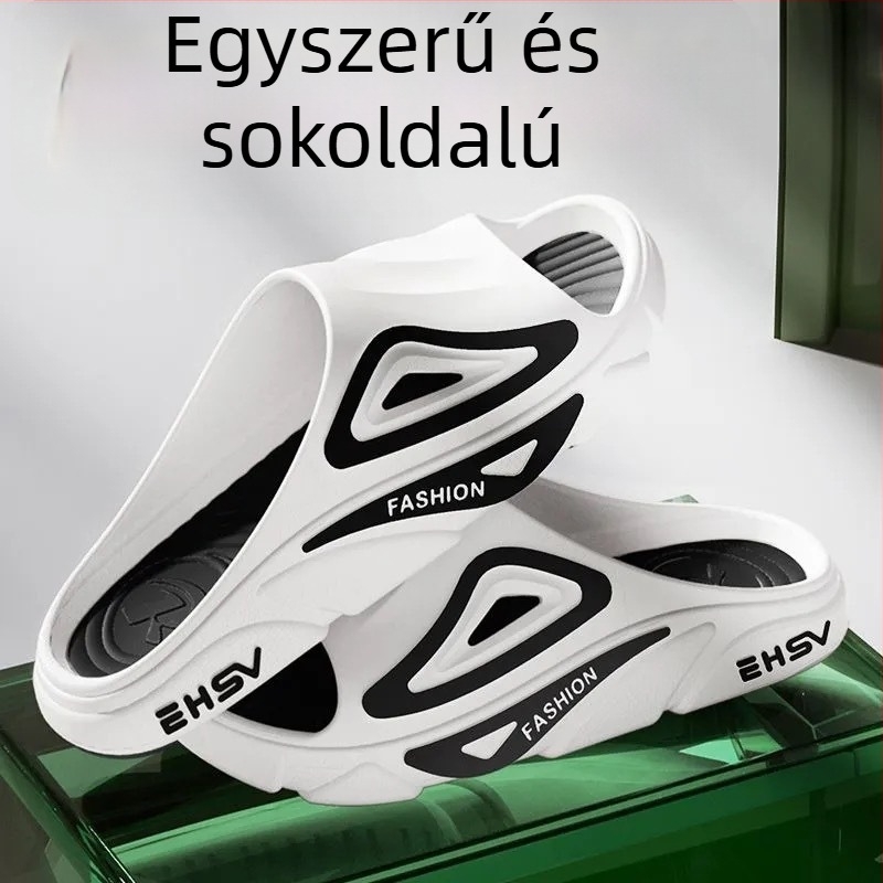 KY uniszex PVC papucs, csúszásmentes és tartós, nyáron ideális a strandra és otthoni használatra