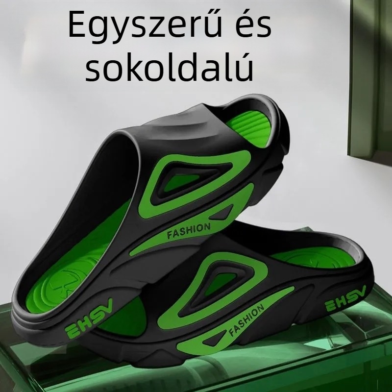 KY uniszex PVC papucs, csúszásmentes és tartós, nyáron ideális a strandra és otthoni használatra
