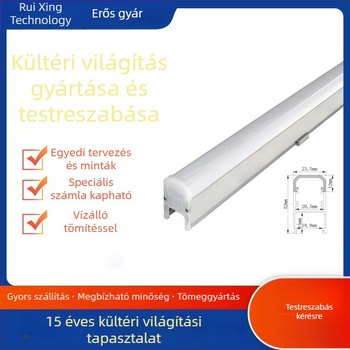 LED kültéri lineáris fény, vízálló, RGB kontúrvilágítás külső falhoz és korlátcsőhöz