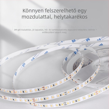 Rugalmas alacsony feszültségű LED-szalag, 24V, 2835 SMD, 60 LED, öntapadó mennyezetre
