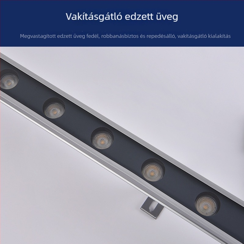 LED kültéri falmosó lámpa épületek és hidak megvilágítására, vízálló lineáris fény, 24V külső homlokzat kontúrvilágítás, 18W