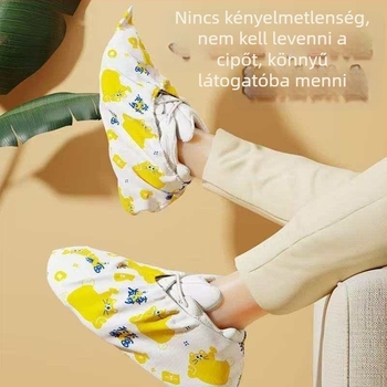 Egyszer használatos nyomtatott cipővédők otthonra és munkahelyre, folt- és porálló, testreszabható mintákkal