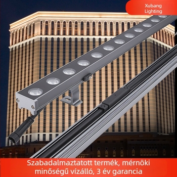 Xubang kültéri falmosó LED lámpa, 24V, 18W, 3000K, alumínium ház, IP42