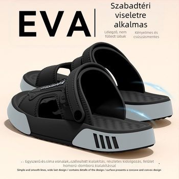 Férfiaknak készült vezetésre tervezett szandál, 2025 nyár, kültéri mindennapi viselet, puha EVA talp, tartós, csúszásmentes, kétféle viselési mód