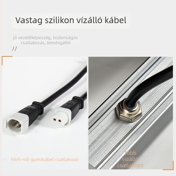 Kültéri LED homlokzati világítás épületekhez, vízálló, 24V lineáris fény, ultra fényes