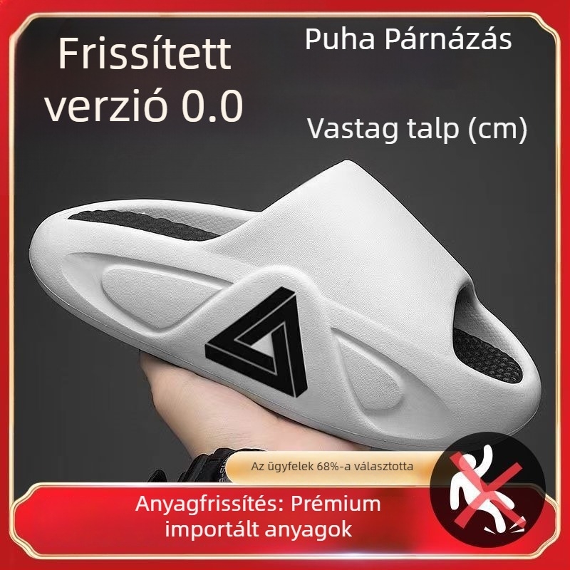 Férfiaknak vastag talpú sportos flip-flop, nyárra, mindennapi viselet, EVA, csúszásmentes