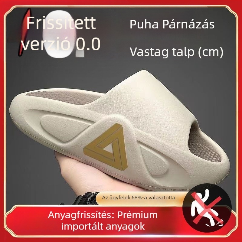 Férfiaknak vastag talpú sportos flip-flop, nyárra, mindennapi viselet, EVA, csúszásmentes