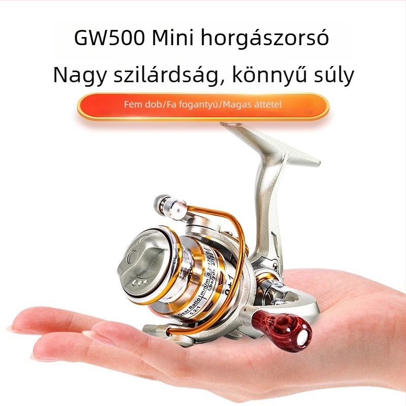 Mini horgászorsó 500 modell, tengeri horgászathoz