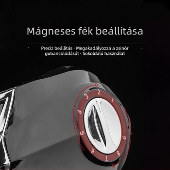 Csali horgászbot baitcasting orsóval és fémből készült dobbal, balkezes vagy jobbkezes