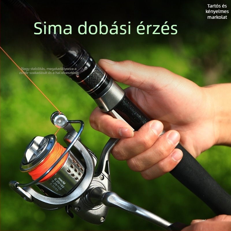 Kompakt pergető orsó hosszú dobásokhoz, teljesen fémből készült damil-orsó, tengeri horgászathoz
