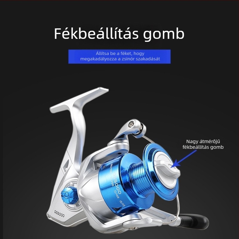 Kemeilong műanyag fejű spinning orsó QS1000-7000, műcsalikhoz, tengeri horgászathoz