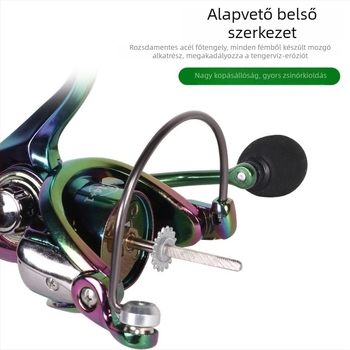 Fém spinningorsó horgászathoz, hosszú dobásokhoz, színes kivitelezés