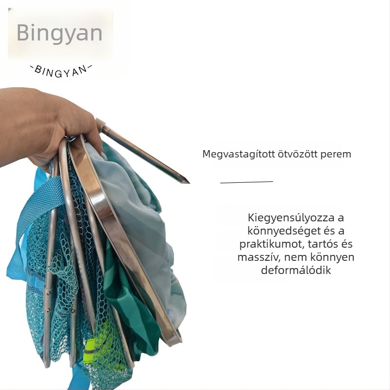 Rozsdamentes acél négyszögletes halvédő, vastagított ragasztott hálós anyaggal, gyorsan száradó