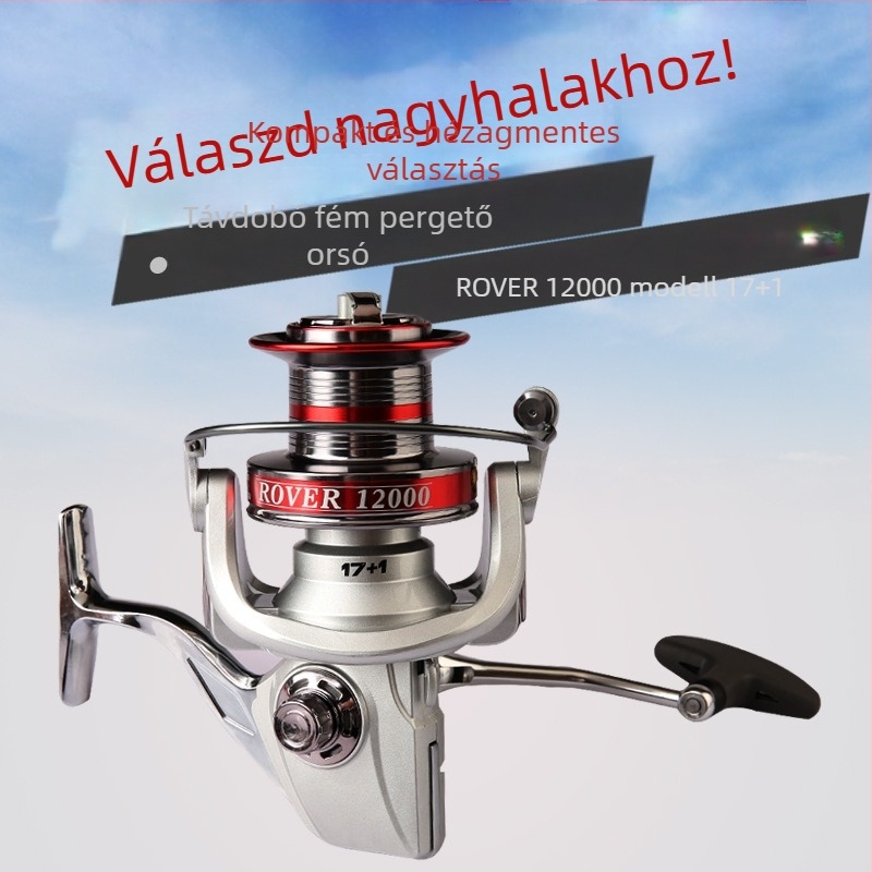 Debao teljesen fémből készült spinningorsó hosszú dobásokhoz, ultra-nagy modell 8000-12000