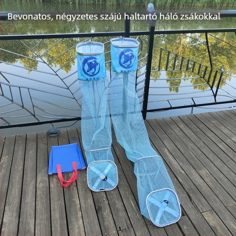 Ragasztóval bevont halvédő, négyszögletes szájú, vadon élő horgászathoz, karcolás elleni védelem, felszerelés