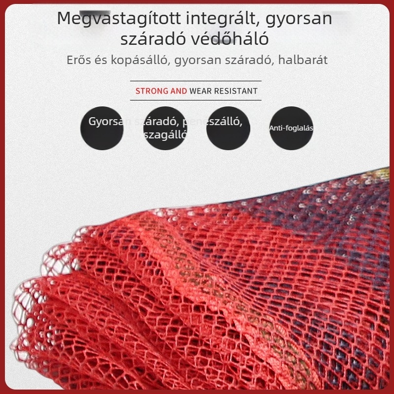 Nylonból készült halvédő négyzetes és téglalap alakú horgász dobozokhoz, hordozható, ragasztó bevonattal, gyorsan száradó