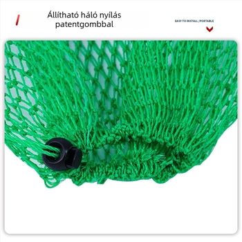 Zöld nejlonhálós horgász zseb apró szemekkel