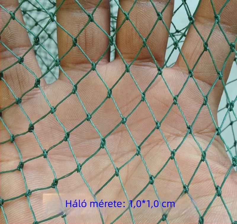 Nylonból készült hálózatos zseb a halászathoz, sík aljú záródással