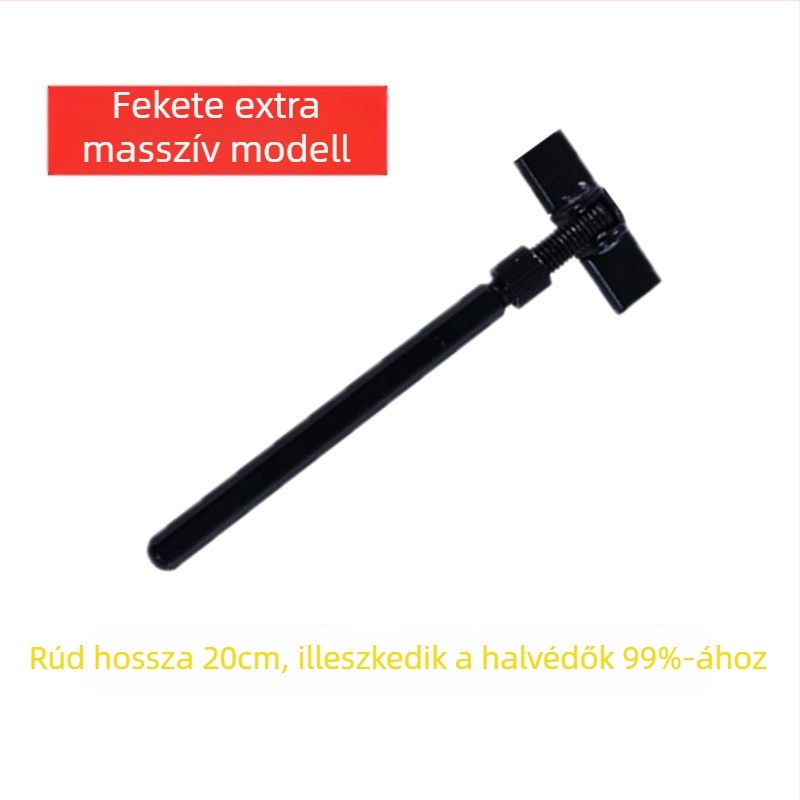 Alumíniumötvözetből készült univerzális golyóscsuklós fej halvédelmi kiegészítőkhöz, tömör, vast védőgyűrű és talajcsap